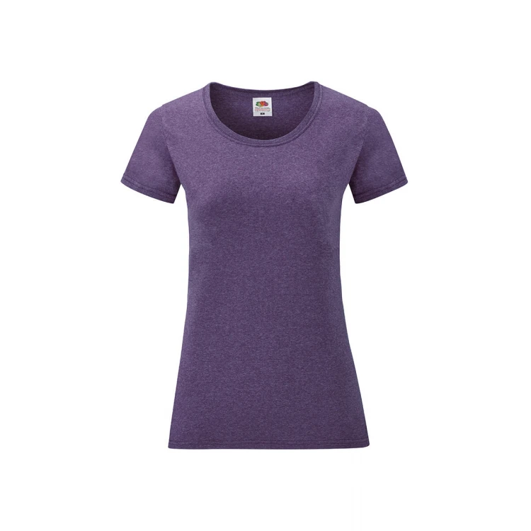 Camiseta mujer FRUIT OF THE LOOM Valueweight corte fruncido algodón, personalizable con logo