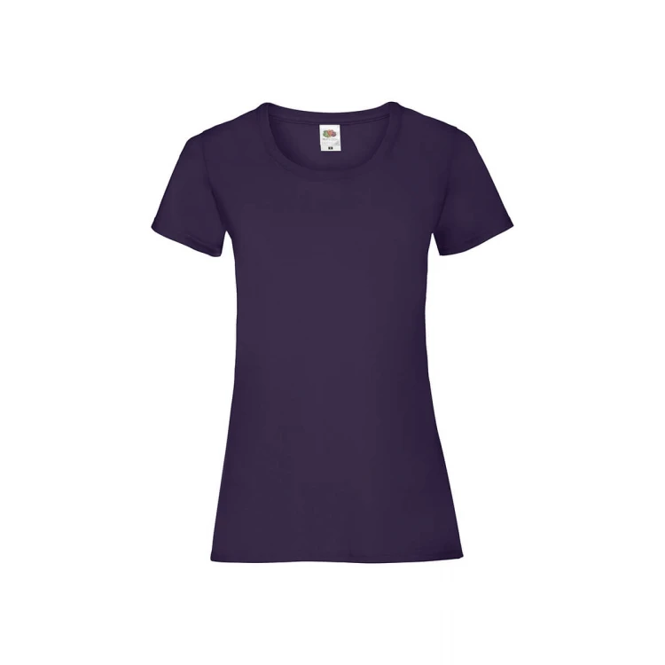 Camiseta mujer FRUIT OF THE LOOM Valueweight corte fruncido algodón, personalizable con logo