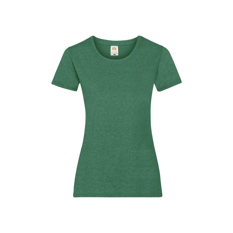Camiseta mujer FRUIT OF THE LOOM Valueweight corte fruncido algodón, personalizable con logo