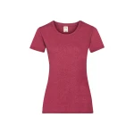 Camiseta mujer FRUIT OF THE LOOM Valueweight corte fruncido algodón, personalizable con logo