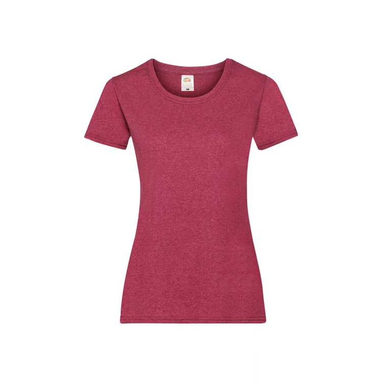 Camiseta mujer FRUIT OF THE LOOM Valueweight corte fruncido algodón, personalizable con logo