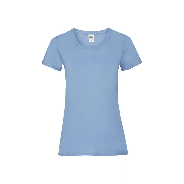 Camiseta mujer FRUIT OF THE LOOM Valueweight corte fruncido algodón, personalizable con logo
