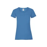 Camiseta mujer FRUIT OF THE LOOM Valueweight corte fruncido algodón, personalizable con logo