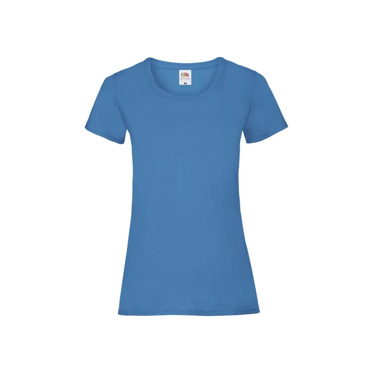 Camiseta mujer FRUIT OF THE LOOM Valueweight corte fruncido algodón, personalizable con logo