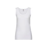 Camiseta sin mangas mujer FRUIT OF THE LOOM Valueweight en algodón gris mezcla con corte entallado