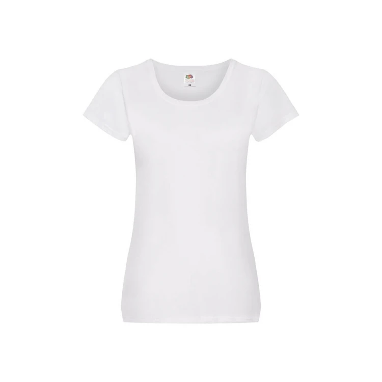 Camiseta mujer FRUIT OF THE LOOM Original en algodón, corte ajustado, disponible para personalizar