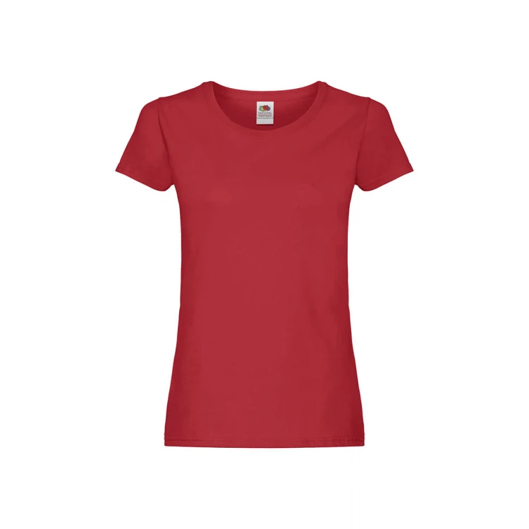 Camiseta mujer FRUIT OF THE LOOM Original en algodón, corte ajustado, disponible para personalizar
