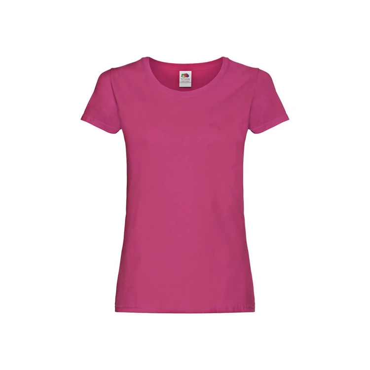 Camiseta mujer FRUIT OF THE LOOM Original en algodón, corte ajustado, disponible para personalizar