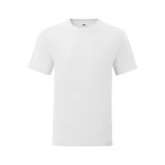 Camiseta ajustada FRUIT OF THE LOOM Iconic en algodón ringspun gris melange para personalizar con logo