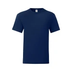 Camiseta ajustada FRUIT OF THE LOOM Iconic en algodón ringspun gris melange para personalizar con logo
