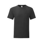 Camiseta ajustada FRUIT OF THE LOOM Iconic en algodón ringspun gris melange para personalizar con logo