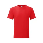 Camiseta ajustada FRUIT OF THE LOOM Iconic en algodón ringspun gris melange para personalizar con logo