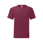 Camiseta ajustada FRUIT OF THE LOOM Iconic en algodón ringspun gris melange para personalizar con logo