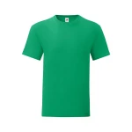 Camiseta ajustada FRUIT OF THE LOOM Iconic en algodón ringspun gris melange para personalizar con logo