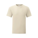 Camiseta ajustada FRUIT OF THE LOOM Iconic en algodón ringspun gris melange para personalizar con logo