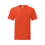 Camiseta ajustada FRUIT OF THE LOOM Iconic en algodón ringspun gris melange para personalizar con logo