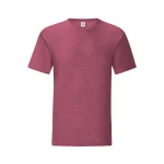 Camiseta ajustada FRUIT OF THE LOOM Iconic en algodón ringspun gris melange para personalizar con logo
