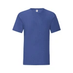 Camiseta ajustada FRUIT OF THE LOOM Iconic en algodón ringspun gris melange para personalizar con logo