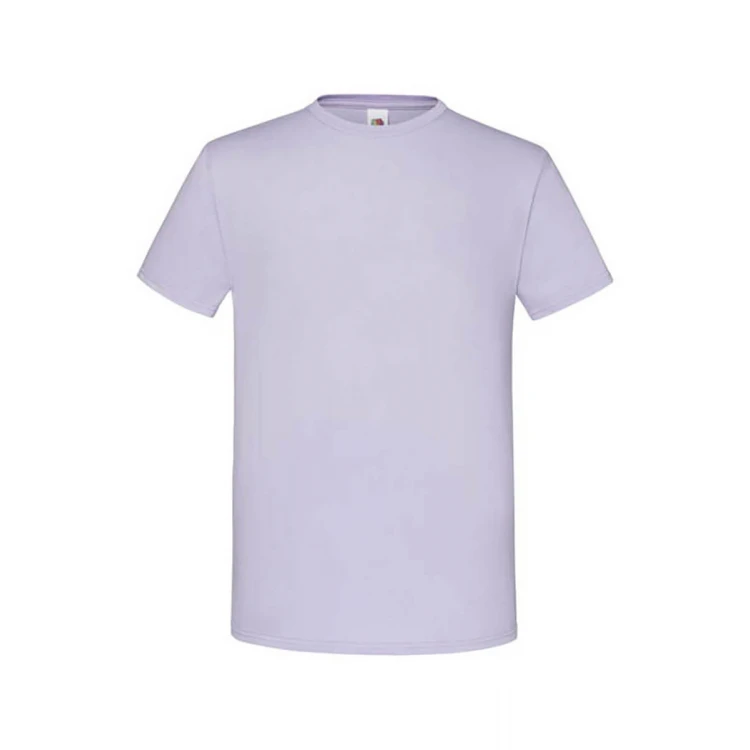 Camiseta ajustada FRUIT OF THE LOOM Iconic en algodón ringspun gris melange para personalizar con logo