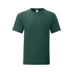 Camiseta ajustada FRUIT OF THE LOOM Iconic en algodón ringspun gris melange para personalizar con logo