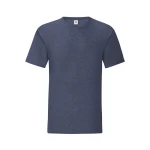 Camiseta ajustada FRUIT OF THE LOOM Iconic en algodón ringspun gris melange para personalizar con logo