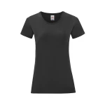 Camiseta mujer FRUIT OF THE LOOM mod. Iconic en algodón peinado, tallas XS-XXL, para personalizar con logo