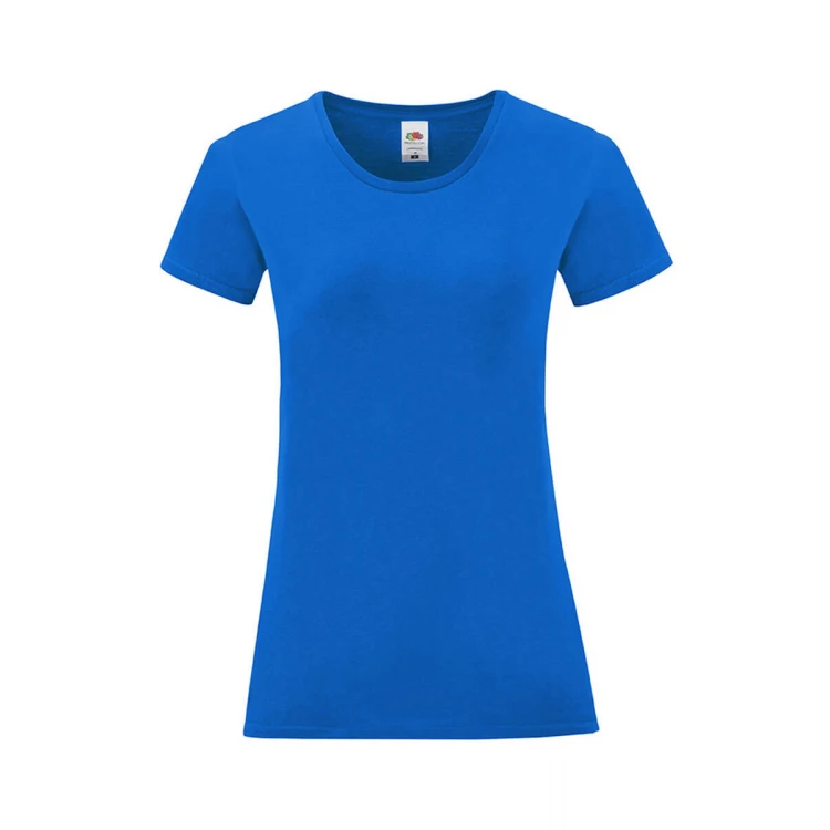 Camiseta mujer FRUIT OF THE LOOM mod. Iconic en algodón peinado, tallas XS-XXL, para personalizar con logo
