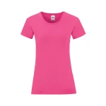 Camiseta mujer FRUIT OF THE LOOM mod. Iconic en algodón peinado, tallas XS-XXL, para personalizar con logo