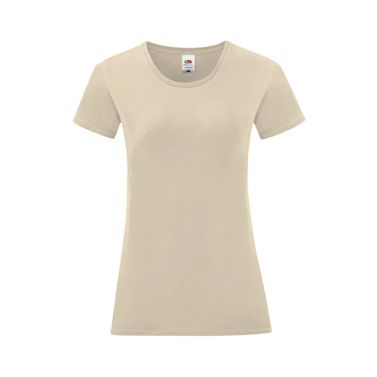 Camiseta mujer FRUIT OF THE LOOM mod. Iconic en algodón peinado, tallas XS-XXL, para personalizar con logo