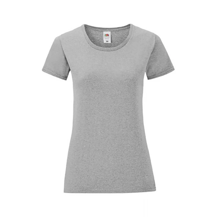 Camiseta mujer FRUIT OF THE LOOM mod. Iconic en algodón peinado, tallas XS-XXL, para personalizar con logo