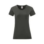 Camiseta mujer FRUIT OF THE LOOM mod. Iconic en algodón peinado, tallas XS-XXL, para personalizar con logo