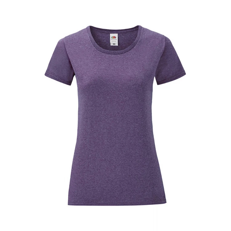 Camiseta mujer FRUIT OF THE LOOM mod. Iconic en algodón peinado, tallas XS-XXL, para personalizar con logo
