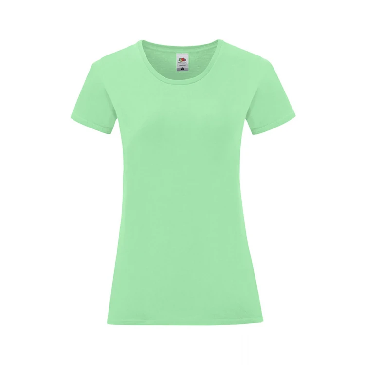 Camiseta mujer FRUIT OF THE LOOM mod. Iconic en algodón peinado, tallas XS-XXL, para personalizar con logo
