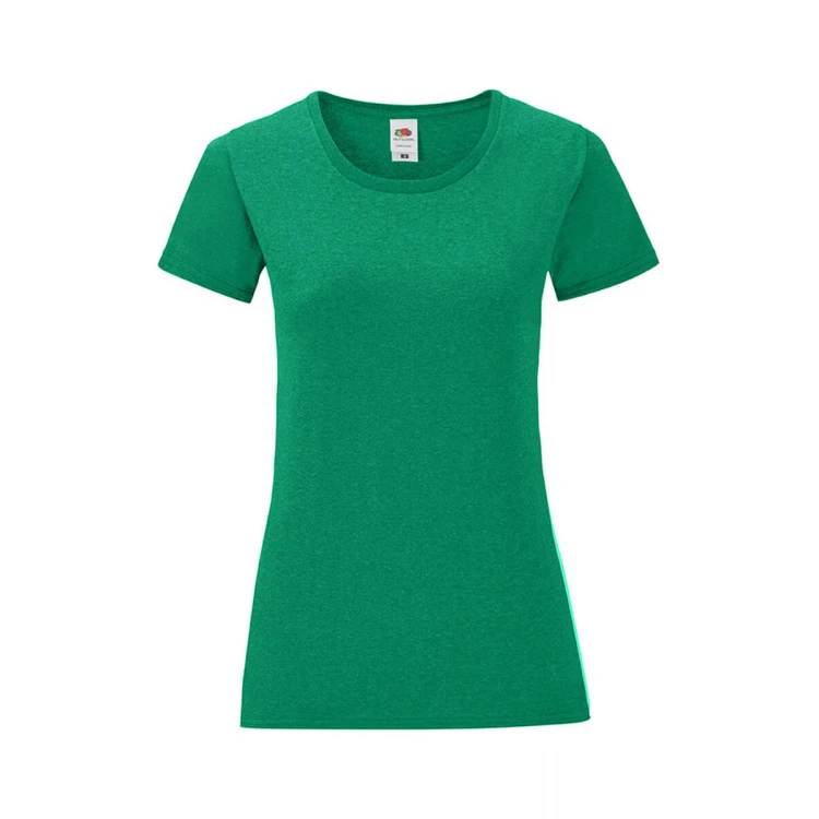 Camiseta mujer FRUIT OF THE LOOM mod. Iconic en algodón peinado, tallas XS-XXL, para personalizar con logo