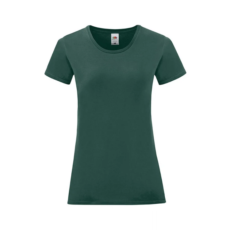 Camiseta mujer FRUIT OF THE LOOM mod. Iconic en algodón peinado, tallas XS-XXL, para personalizar con logo