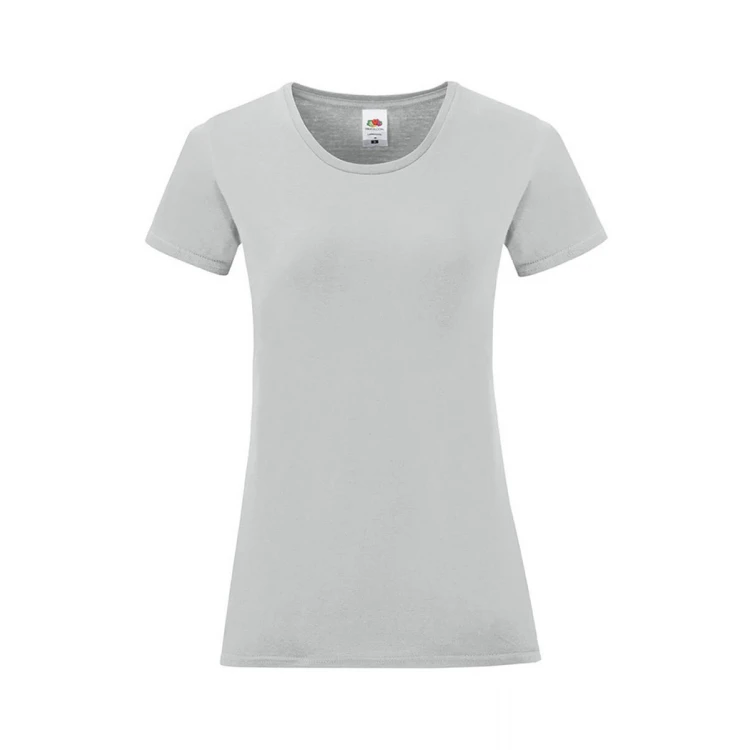 Camiseta mujer FRUIT OF THE LOOM mod. Iconic en algodón peinado, tallas XS-XXL, para personalizar con logo