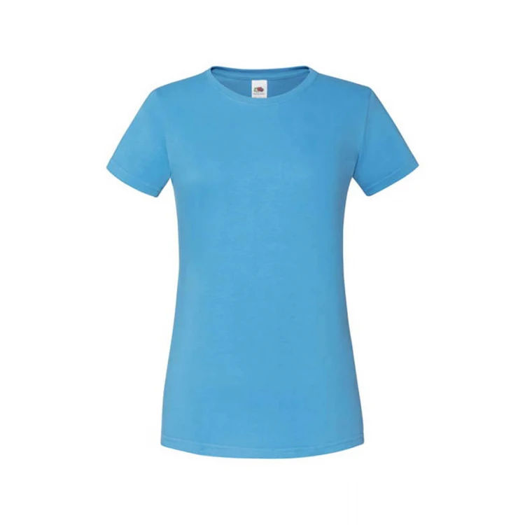 Camiseta mujer FRUIT OF THE LOOM mod. Iconic en algodón peinado, tallas XS-XXL, para personalizar con logo