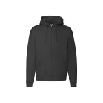 Sudadera FRUIT OF THE LOOM Premium con capucha forrada y cremallera completa para personalizar