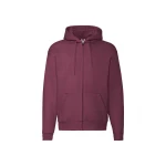 Sudadera FRUIT OF THE LOOM Premium con capucha forrada y cremallera completa para personalizar