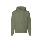 Sudadera FRUIT OF THE LOOM Premium con capucha forrada y cremallera completa para personalizar