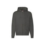 Sudadera FRUIT OF THE LOOM Premium con capucha forrada y cremallera completa para personalizar
