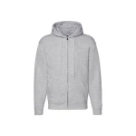 Sudadera FRUIT OF THE LOOM Premium con capucha forrada y cremallera completa para personalizar