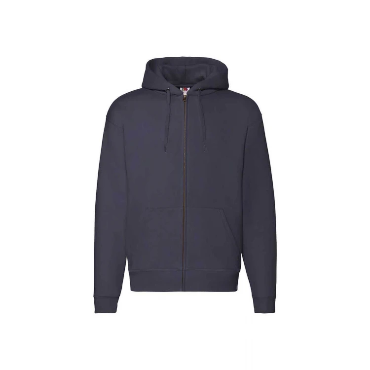 Sudadera FRUIT OF THE LOOM Premium con capucha forrada y cremallera completa para personalizar