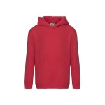 Sudadera con capucha infantil FRUIT OF THE LOOM Premium en algodón-poliéster, disponible para personalización con logo hasta tamaño A3