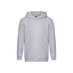 Sudadera con capucha infantil FRUIT OF THE LOOM Premium en algodón-poliéster, disponible para personalización con logo hasta tamaño A3