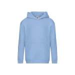 Sudadera con capucha infantil FRUIT OF THE LOOM Premium en algodón-poliéster, disponible para personalización con logo hasta tamaño A3
