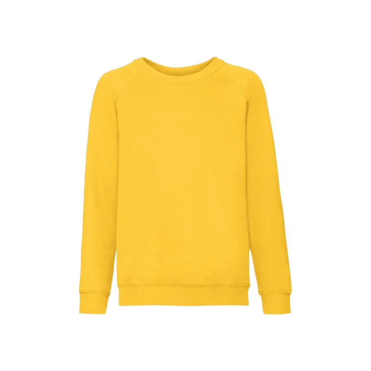 Sudadera infantil cuello redondo FRUIT OF THE LOOM Classic en algodón y poliéster, gramaje 280 g/m², disponible para personalizar con logotipo