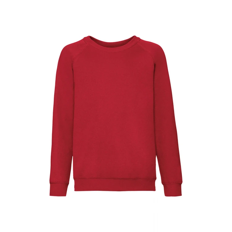 Sudadera infantil cuello redondo FRUIT OF THE LOOM Classic en algodón y poliéster, gramaje 280 g/m², disponible para personalizar con logotipo