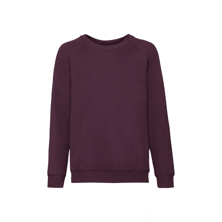 Sudadera infantil cuello redondo FRUIT OF THE LOOM Classic en algodón y poliéster, gramaje 280 g/m², disponible para personalizar con logotipo