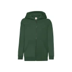 Sudadera infantil con capucha y cremallera sin cordón de seguridad, en algodón-poliéster, para personalizar con logo
